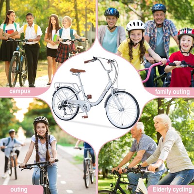22 Girls Bicycle, 7 Speed, Aluminum Frame, Multiple Colors - Fits.