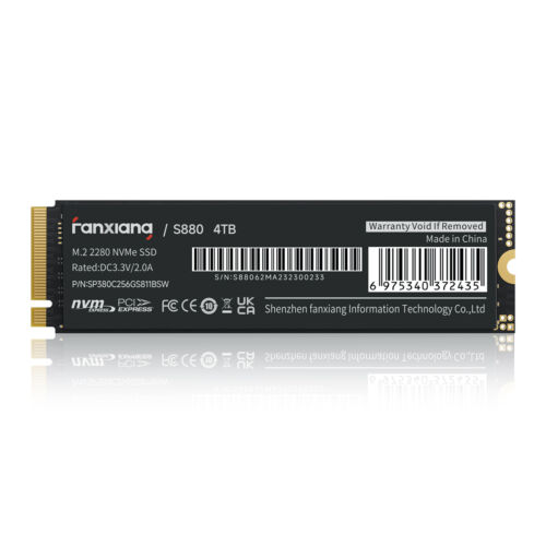 Fanxiang PS5 4TB SSD NVME M.2 SSD PCIe 4x4 7300MBS Internal Solid State Drive Fanxiang PS5 4TB SSD NVME M.2 SSD PCIe 4x4 7300MBS Internal Solid State Drive