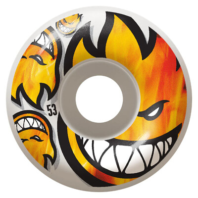 Spitfire 53mm 99DU Bighead Burn Posse Skateboard Wheels White (Set of 4)