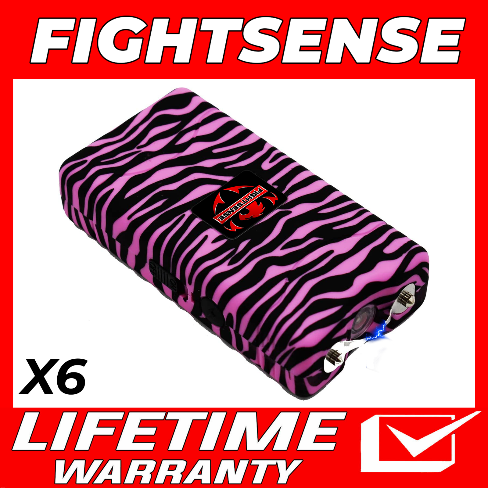 FIGHTSENSE WholeSale Heavy Duty Rechargable StunGun with LED Flashlight New