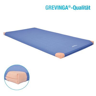 Grevinga®KIMA Turn-und Spielmatte | RG22 | Lederecken ca. 200x100x6cm-sehr weich