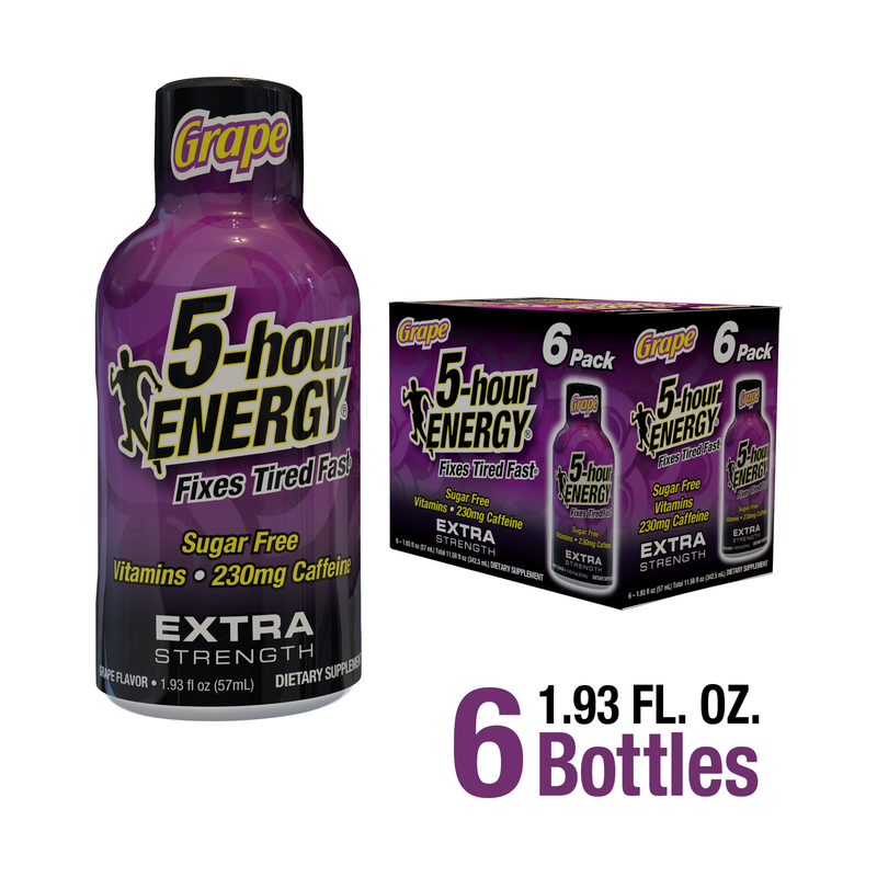 ® Shot, Extra Strength, Grape, 1.93 Oz, 6 Count
