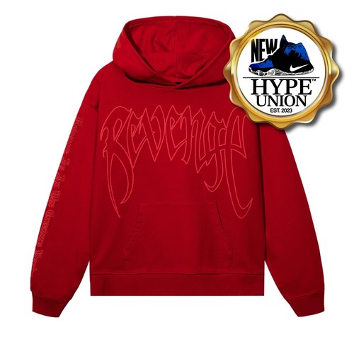 REVENGE KILL HOODIE RED OUTLINE XXXTENTACION SIZE MEDIUM