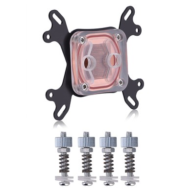 1 Pcs New CPU Water Cooling Block With 4 Screws Lightweight For Intel/ For AMD