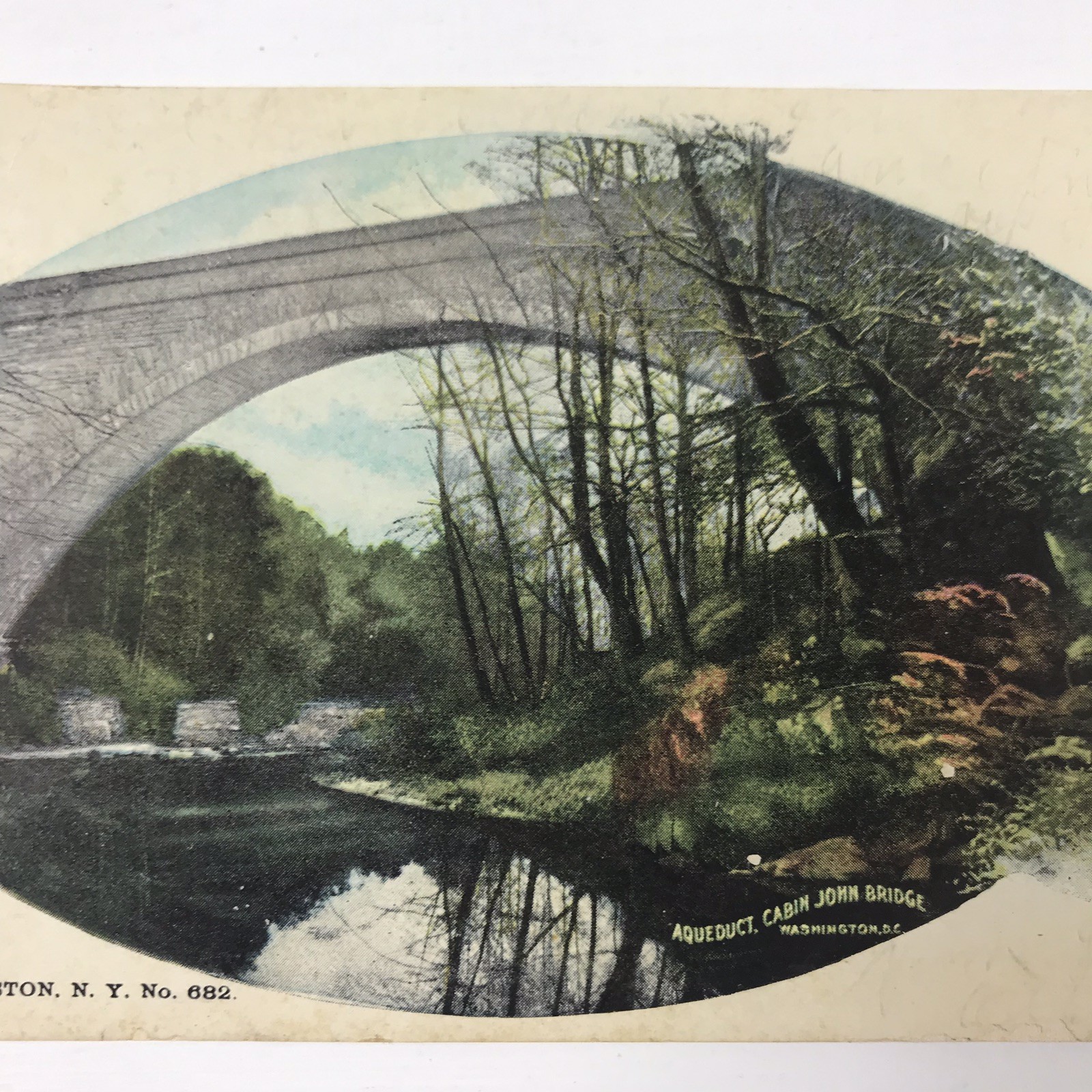 1900s Postcard Washington Aqueduct Cabin John Bridge Bethesda Maryland MD
