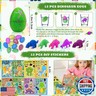 168Pcs Dinosaur Birthday Party Favors, Dino Party Favors Include Masks Bubble Stamps Hatching Eggs Bags Craft Bookmarks DIY Stickers Slap Bracelets for Dinosaur Birthday Party Decorations Supplies