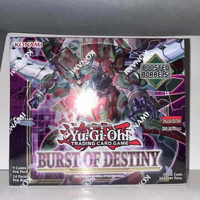 Yugioh Burst of Destiny 1st Edition Booster Box Factory Sealed New Display