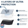 Washable Pee Pads for Dogs, 39x39 Reusable Puppy Pads with Fast Absorbent, Waterproof Reusable Pee Pads for Whelping, Traing, Incontinence and Potty, 3 Pack, White Grey.