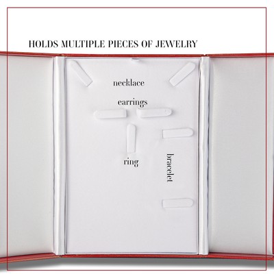Novel Box Ring Necklace Combo Box, Jewelry Display Case Storage Organizer