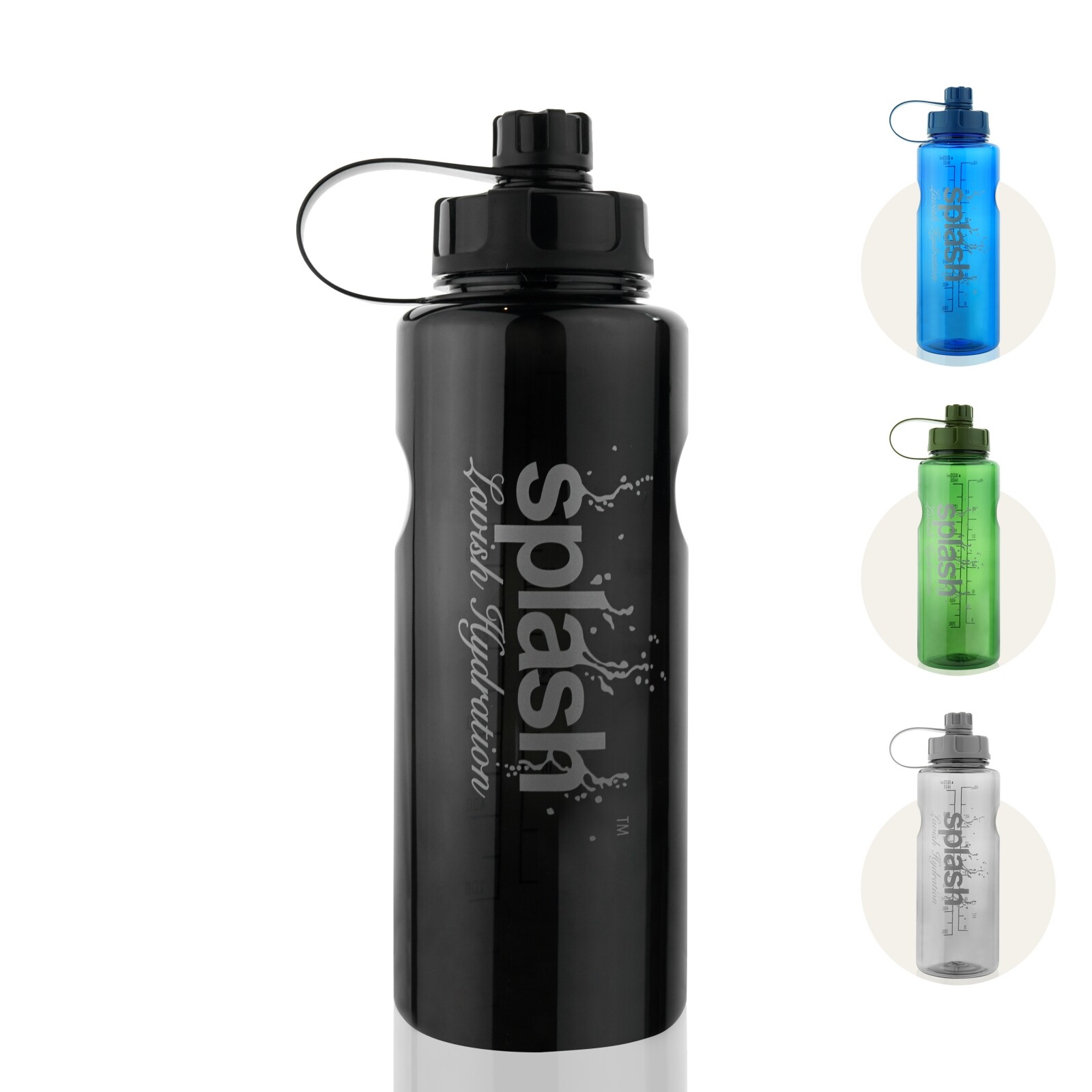 54oz Large Capacity Water Bottle Leakproof & BPA Free Motivational Water Bottles