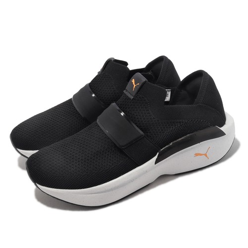 

Puma Enlighten Strap Wns Black White Women Slip On Cross Training Shoe 377674-01, Черный, Enlighten Strap Wns