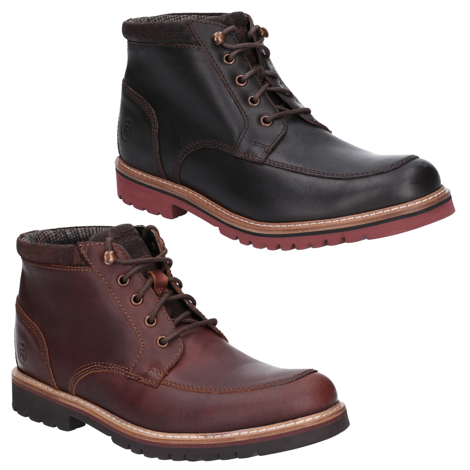 marshall rugged leather ankle boots