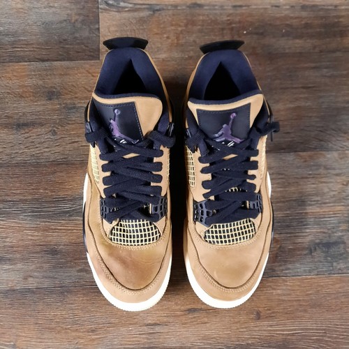 NIKE AIR JORDAN 4 IV RETRO WOMENS MUSHROOM FOSSIL BROWN WHITE
