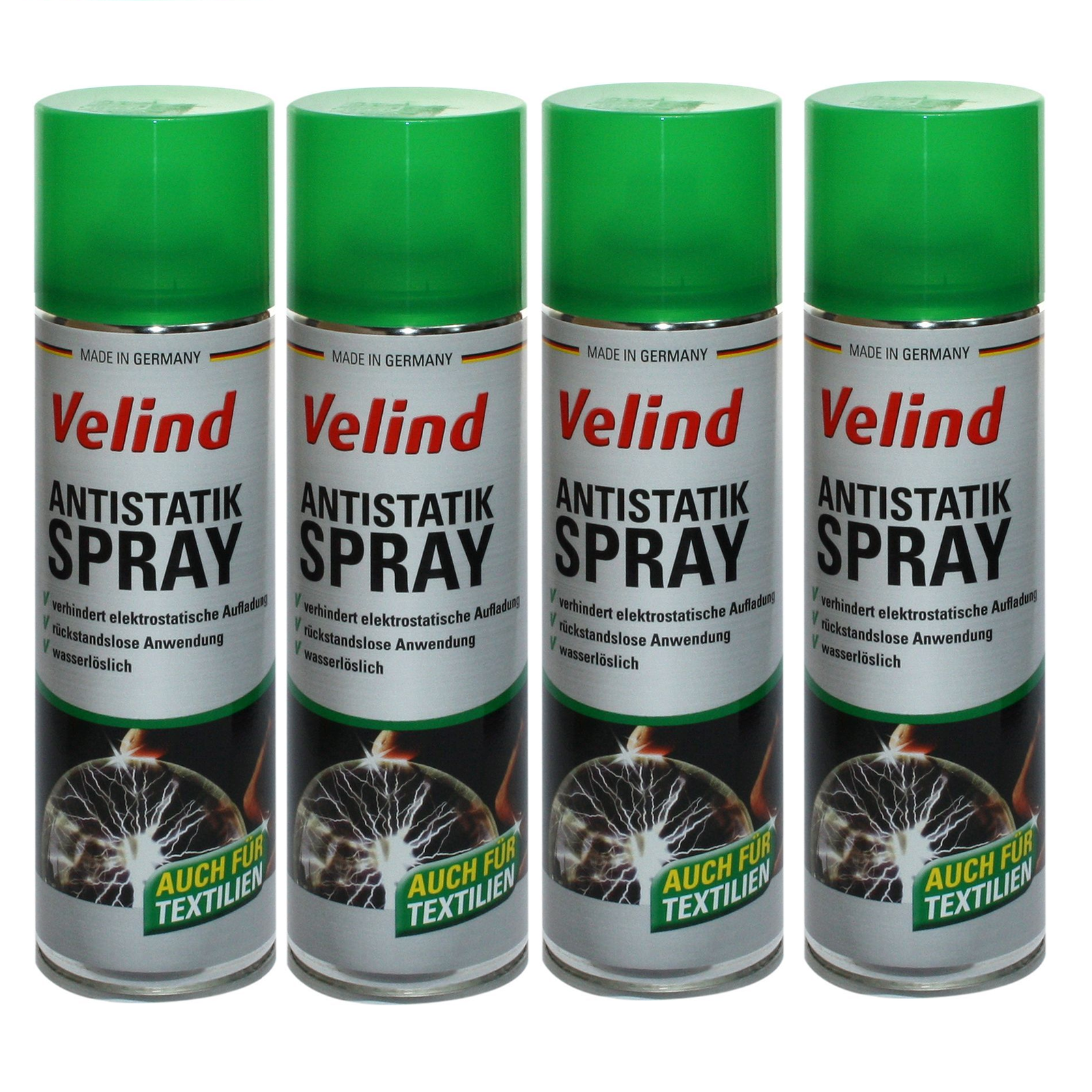 Velind Antistatik Spray, 4er Pack (4 x 300 ml) Spraydosen ...