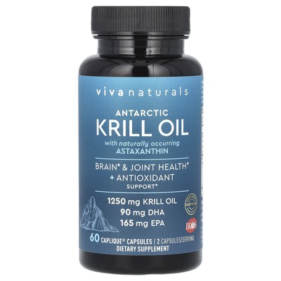 Antarctic Krill Oil with Astaxanthin, 60 Caplique Capsules