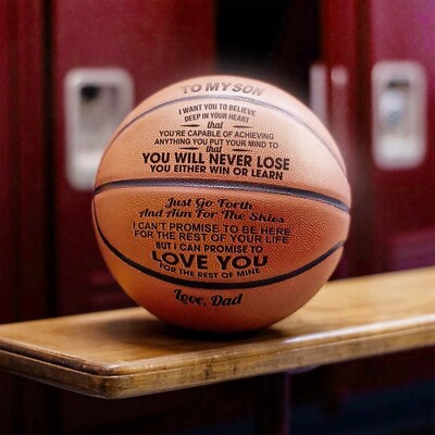 To My Son From Dad Mom Basketball Ball Gift For Your Anniversary Birthday