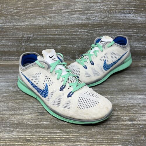 Nike Free 5.0 TR Fit 5 White Mint Green Running Shoes 718932 Nike Free 5.0 TR Fit 5 White Mint Green Running Shoes 718932