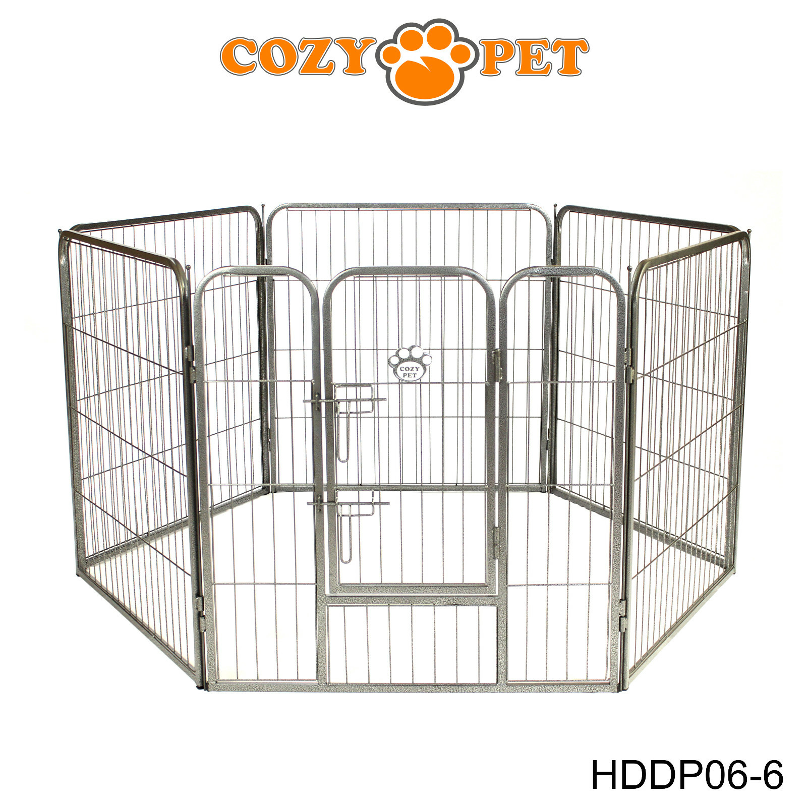 Heavy Duty Cozy Pet Puppy Playpen 80cm High 6 Panel Run Crate Pen Dog