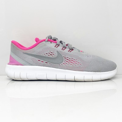 

Nike Girls Free RN 833993-001 Серые кроссовки для бега, размер 6 лет, Серый, Free RN