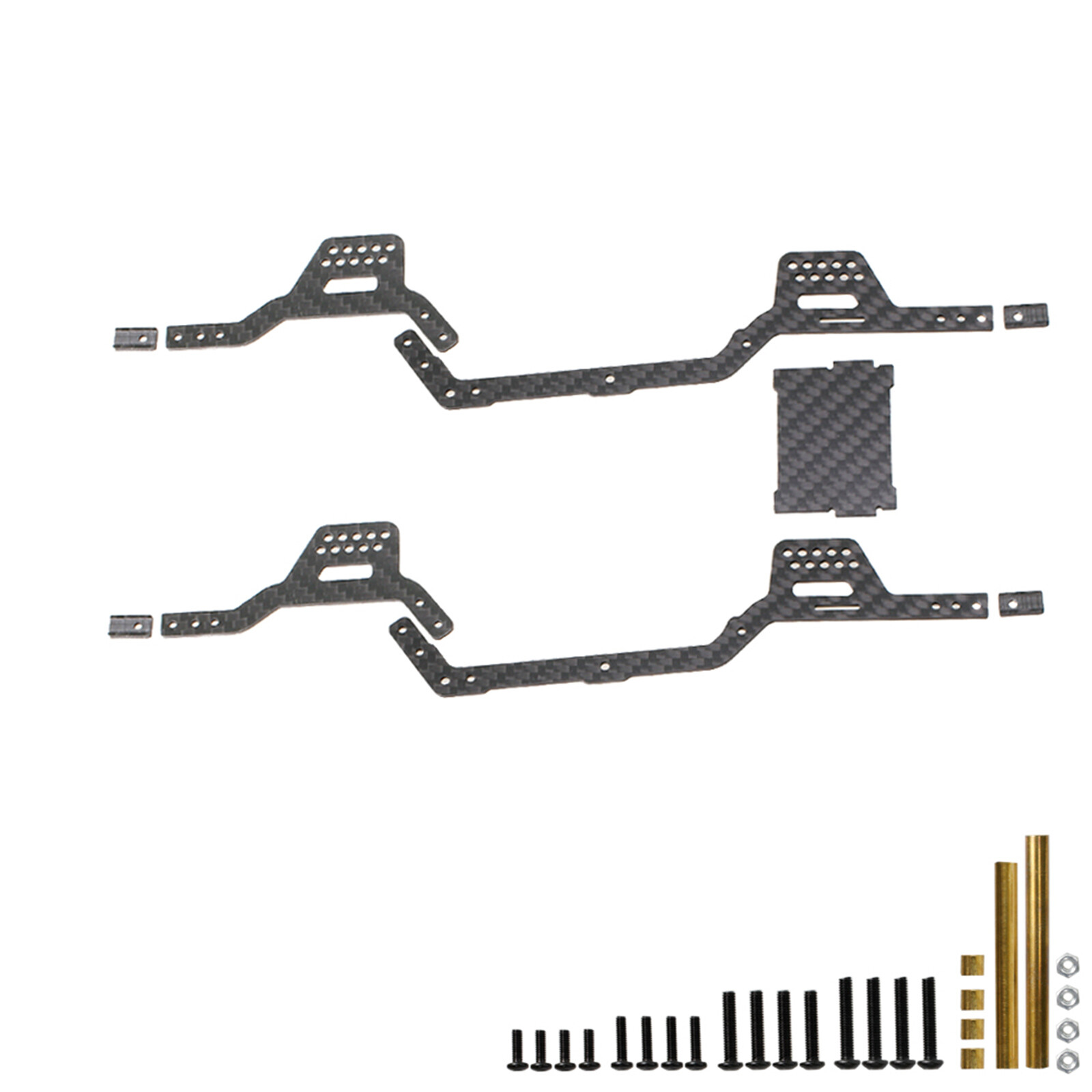 LCG Carbon Fiber RC Chassis Kit Frame Girder for Traxxas TRX4M Defender RC Car