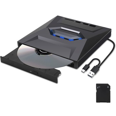 1 PC 5 in1 USB 3.0 External CD DVD Drive Player Burner Writer Device For Laptop