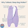TOTBASIC Toddler Sleep Sack with Feet, 1.0 TOG, Soft Baby Sleeping Bag with Legs, Baby Wearable Blankets for Walkers Boys Girls, Early Walkers 6-15 Months(Taro)