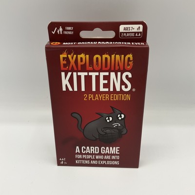 EXPLODING KITTENS 2 Player Edition Card Game BRAND NEW Family Friendly Fun 2021 