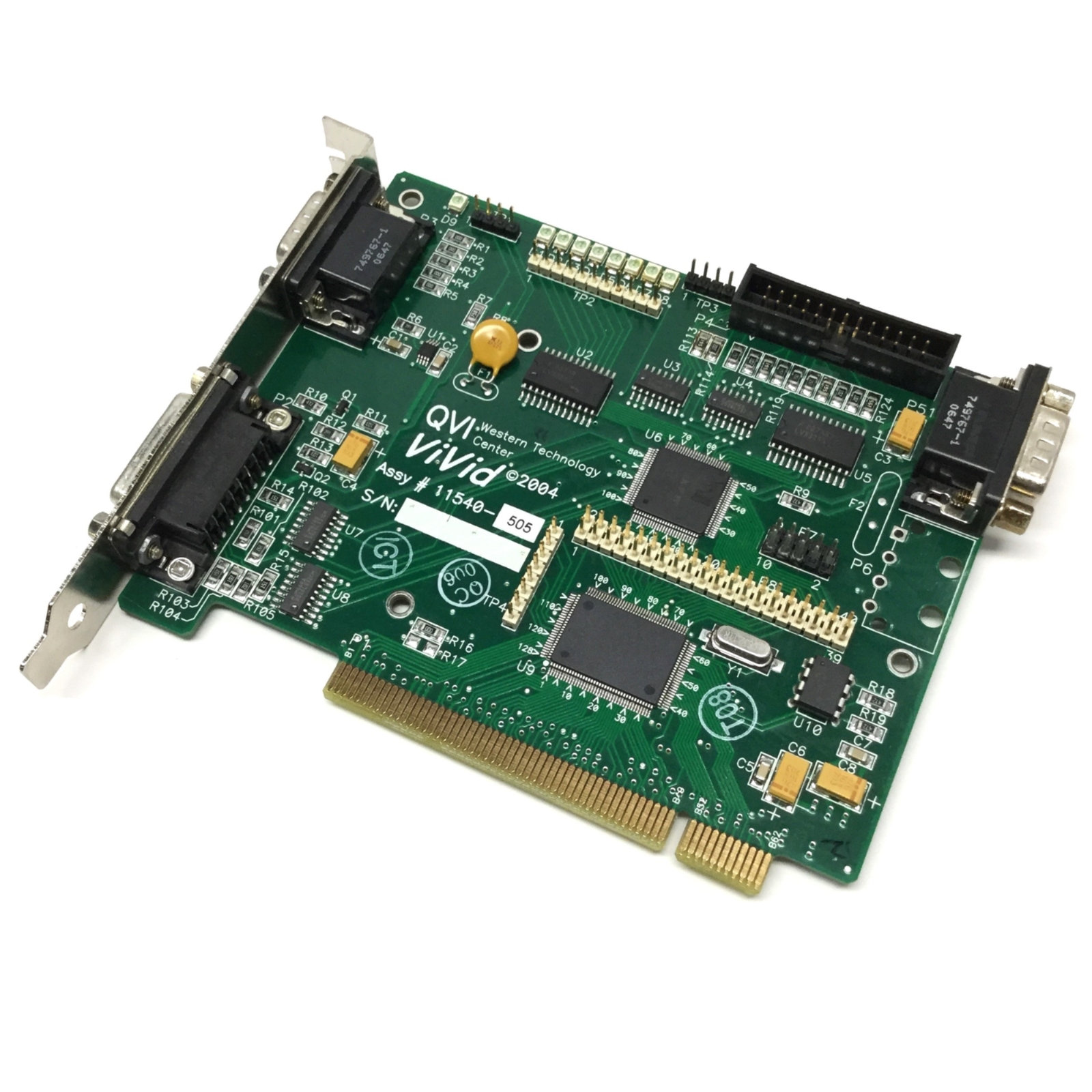 コンピュータビジョン QVI 11540-505 ViVid Video Capture PC Card, PCI, 2x DB15 Male