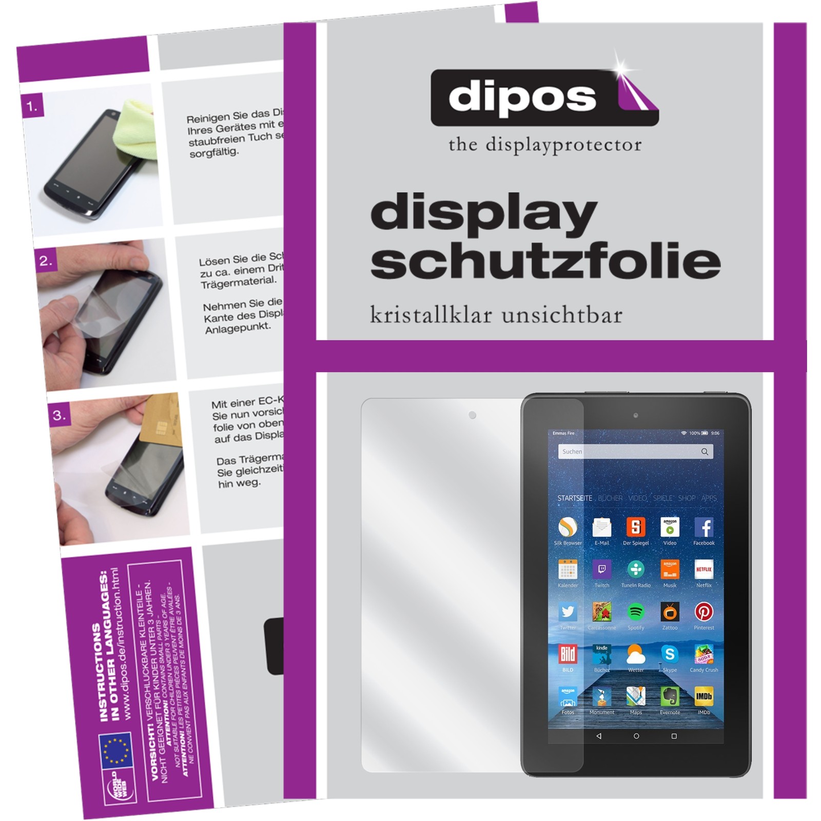 Dipos Displayschutzfolie Für Sony Xperia Go ST27i – 2x Klar, Kratzfest, Blasenfrei