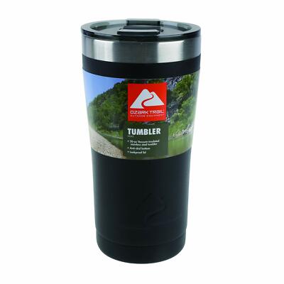 Ark Trail 20-ounce Double-wall Vacuum-sealed Tumbler (1 Black)