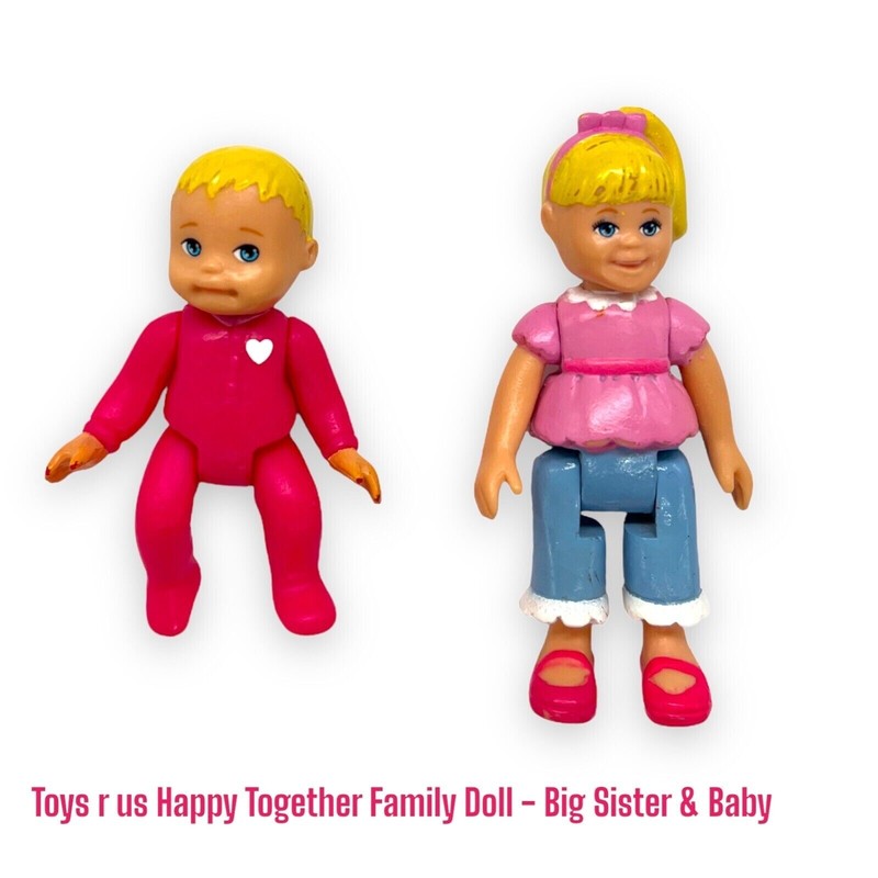 You & Me Happy Together Family Sister & Baby Figure Toys R Us Loving Blonde Hair