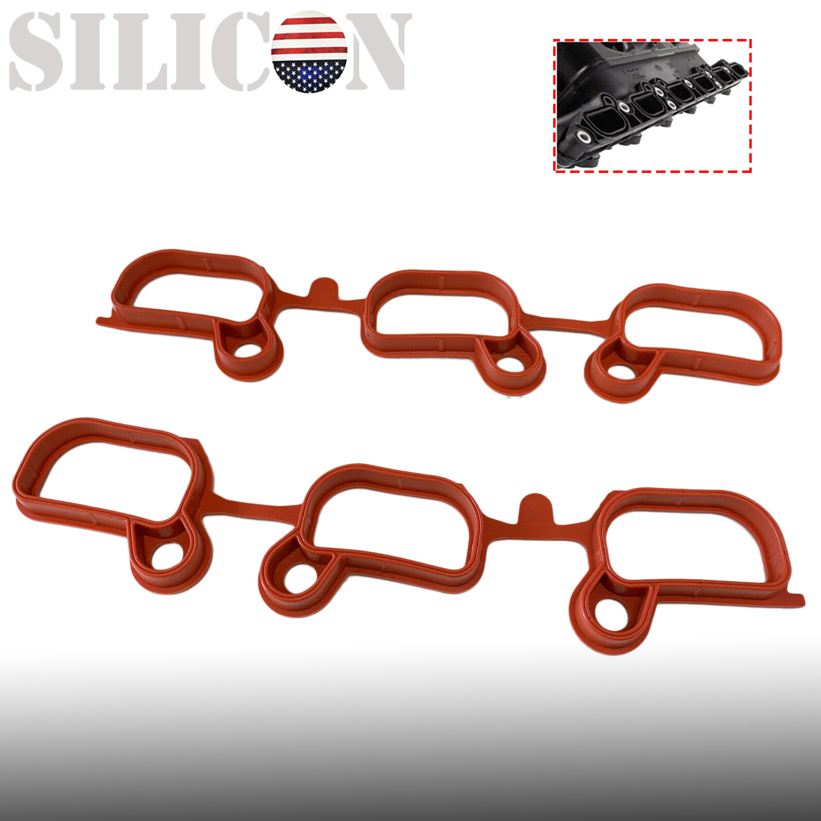 New Intake Manifold Gasket Set For 2001-2005 BMW 325i 325xi 330i 330xi 525i 530i