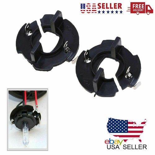2x H7 HID Bulb Adapters Halogen Headlights Lamps Conversion Holder For VW Jetta