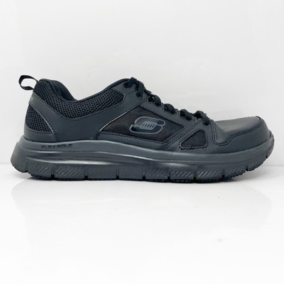 

Skechers Mens Work Relaxed Fit 77040 Черная повседневная обувь Кроссовки Размер 9, Черный, Work Relaxed Fit
