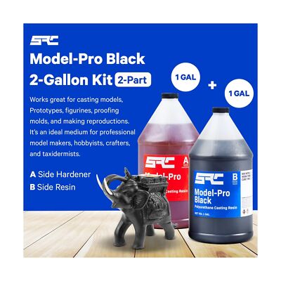 Specialty Resin & Chemical Model-Pro Black (2-Gallon) | 2-Part Resin Kit | Po...