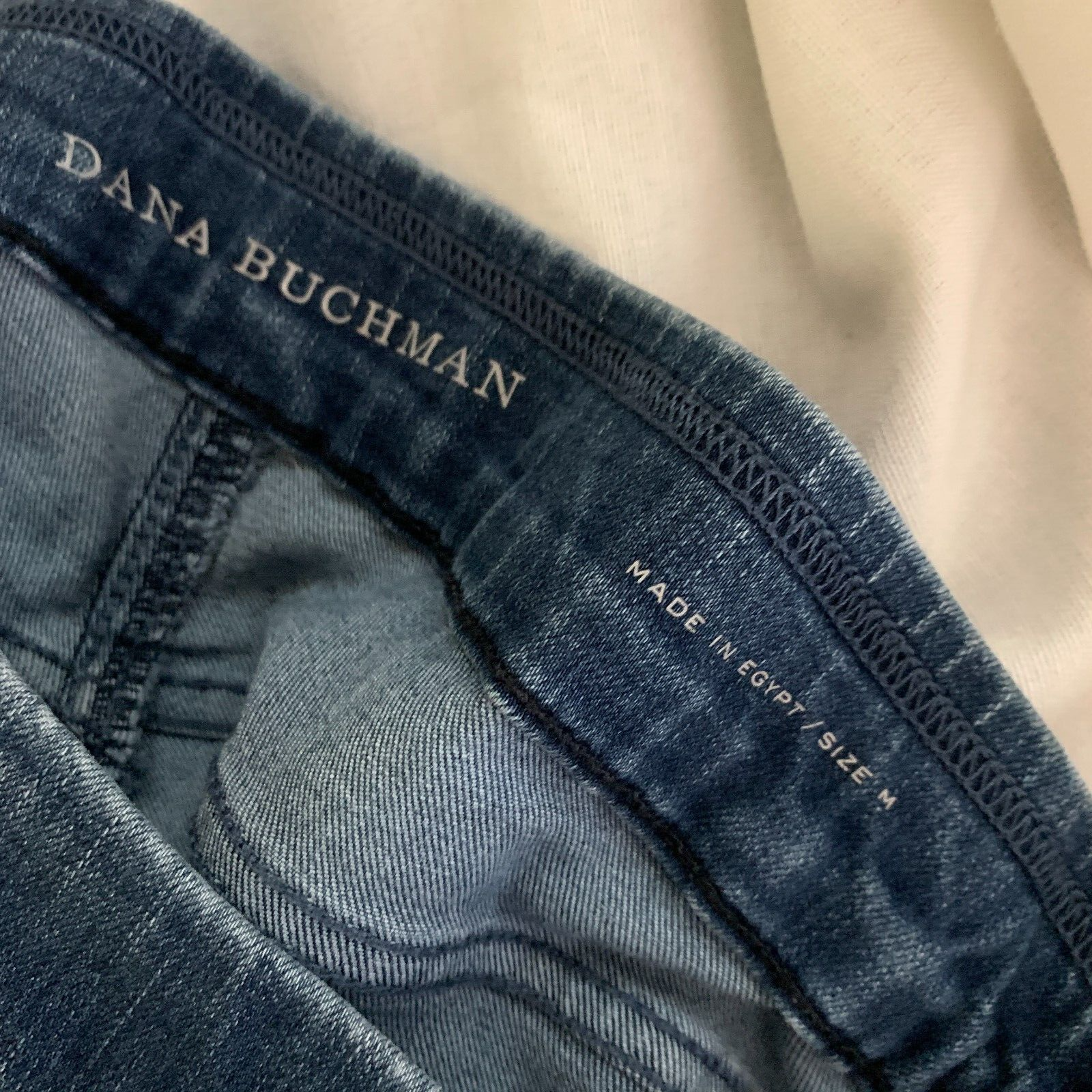 Dana Buchman Jeggings Pull on Jeans Cropped Blue Denim Womens Medium