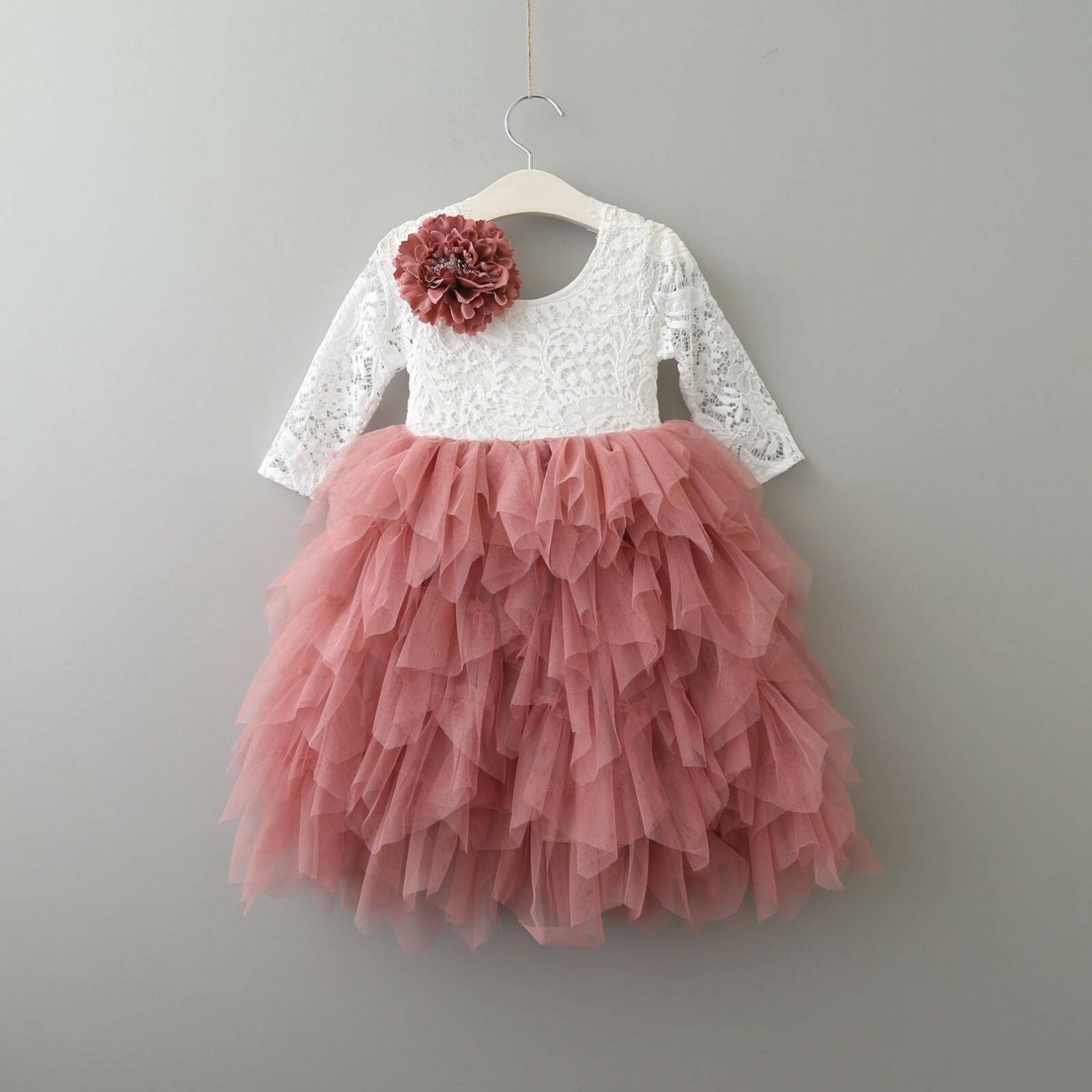 girls pink occasion dress