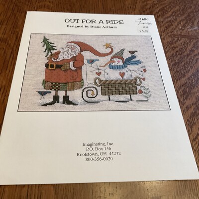 Cross Stitch Patterns''OUT FOR A RIDE'' Design By Dianne Arthur - Holiday