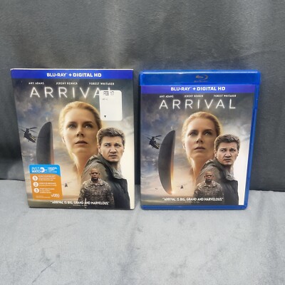 Arrival Blu-ray Sci Fi Movie Amy Adams Jeremy Renner Forest Whitaker Slipcover