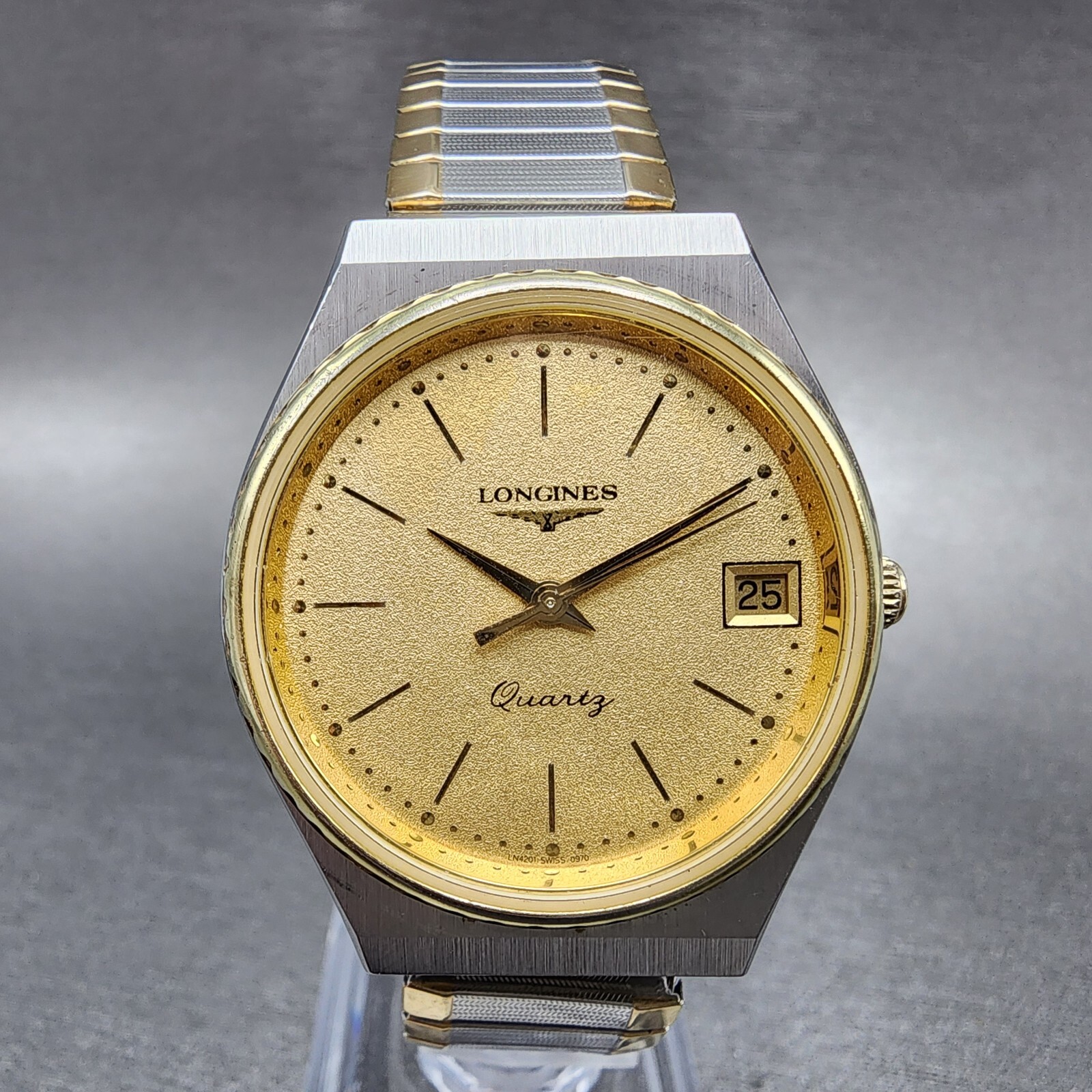 水*ナ様 LONGINES 14Kゴールド 手巻き時計 六角形 L-2576| ロンジン Cal.10L搭載 14K 金無垢 スクエアケース