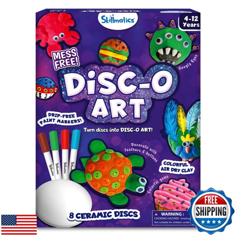 Skillmatics Art and Craft Activity - Disc-o Art, Mess-Free Art