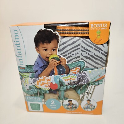 NIB Infantino Compact 2-in-1 Germ Protection Coverage Shopping Cart Cover 