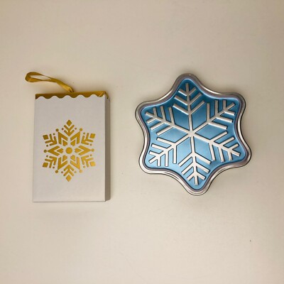 2x Amazon Gift Card Box Money Holder Metal Snowflake Winter Christmas Birthday