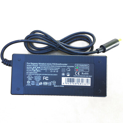 2 Amp Charger for Segway Ninebot Max, Max G30 & Max G30LP, Max G30LE KickScooter