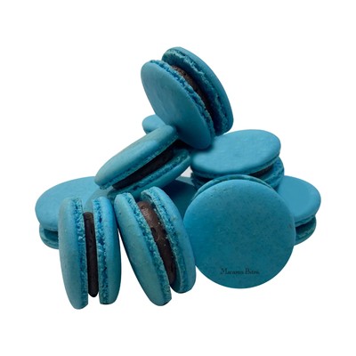 Macaron Bites Blueberry Macarons Cookies Gift Box - 12 Count Naturally Delicious
