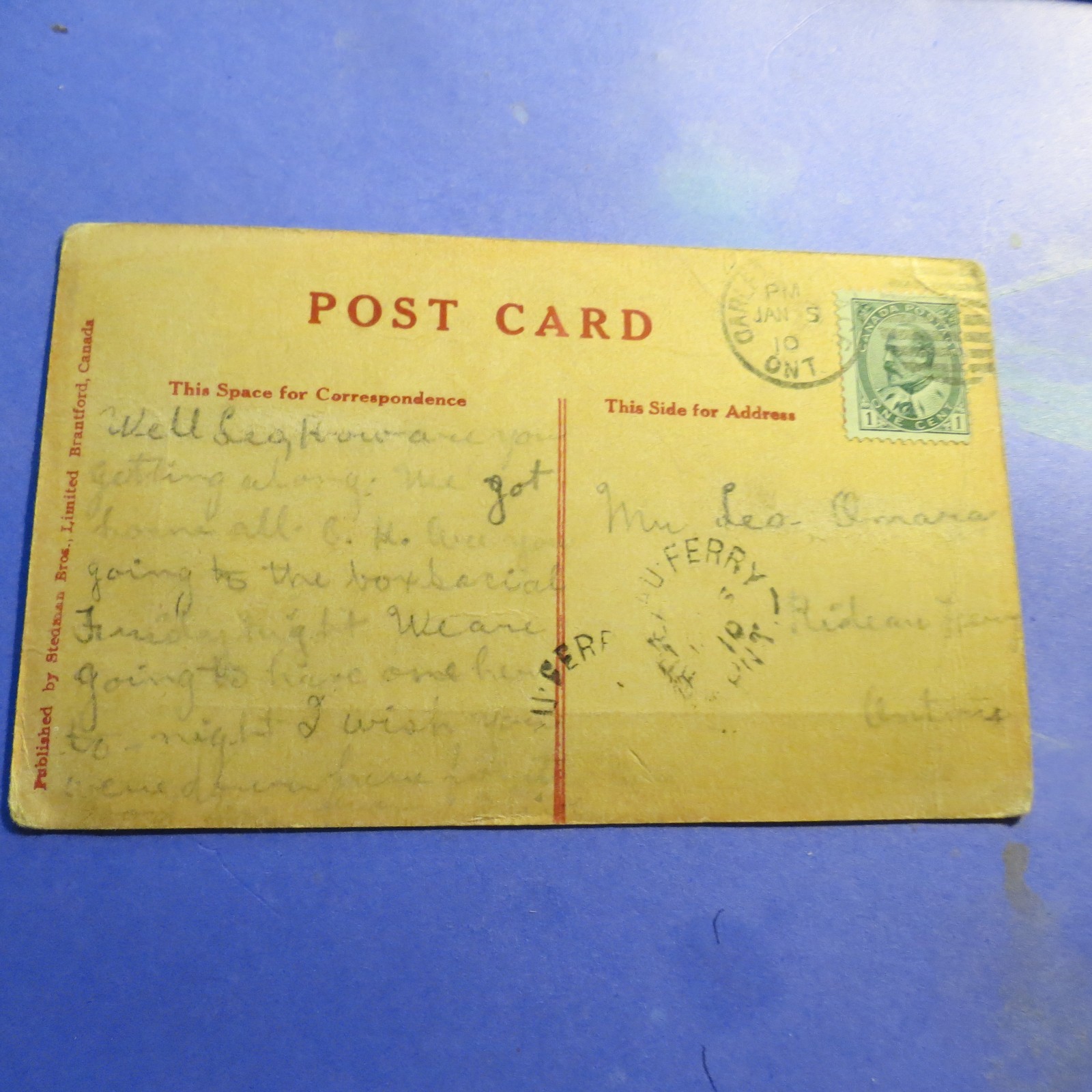 Down to Business Funny Comic Vintage Old  Postcard PC1291