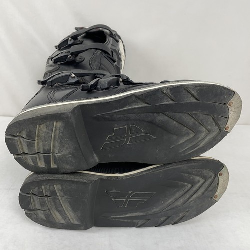 Fly Racing Maverick MX Motocross Motorcycle ATV Boots Adult Size 7 Black & Brown