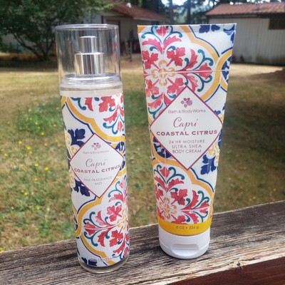 Bath and Body Works Capri Coastal Citrus Body Cream & Fine Fragrance Mist