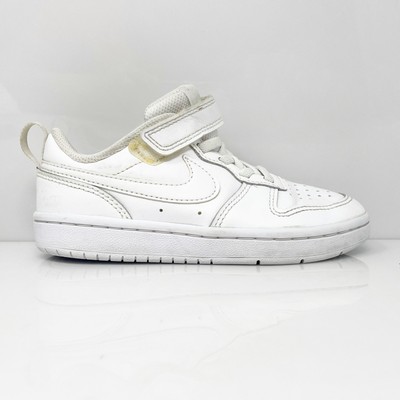 Белые повседневные кроссовки Nike Boys Court Borough Low 2 BQ5451-100, размер 11C