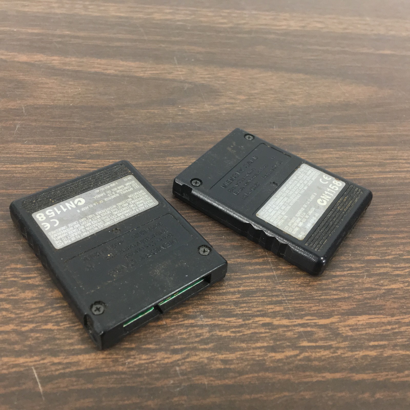 Lot of 2 Sony PlayStation 2 (PS2) Memory Card 8MB Magic Gate SCPH-10020